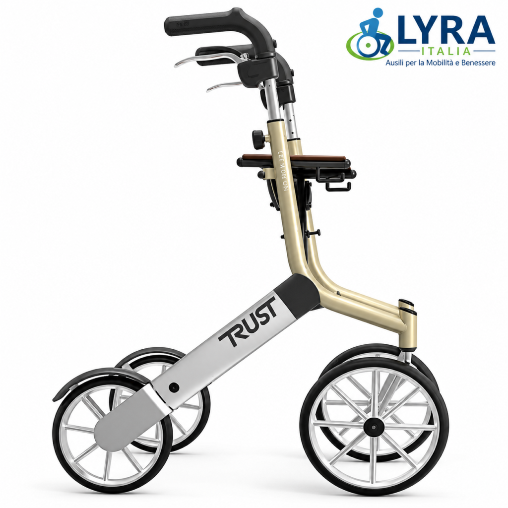 Rollator TrustCare Let’s Go Out Pieghevole da Esterno con Seduta